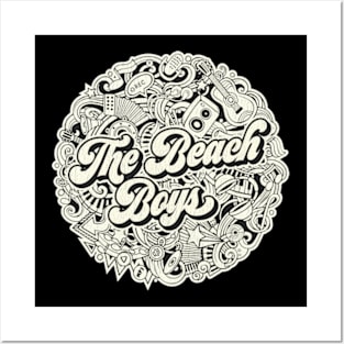 Vintage Circle - The Beach Boys Posters and Art